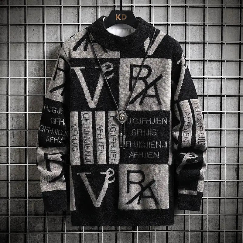 Men’s Striped Knit Sweater