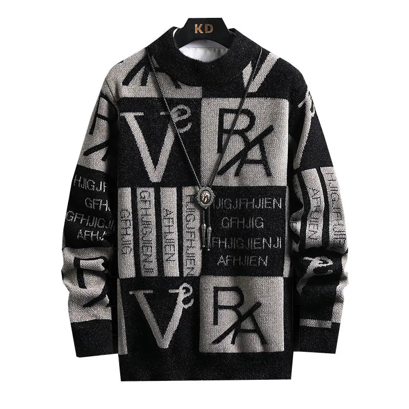 Men’s Striped Knit Sweater