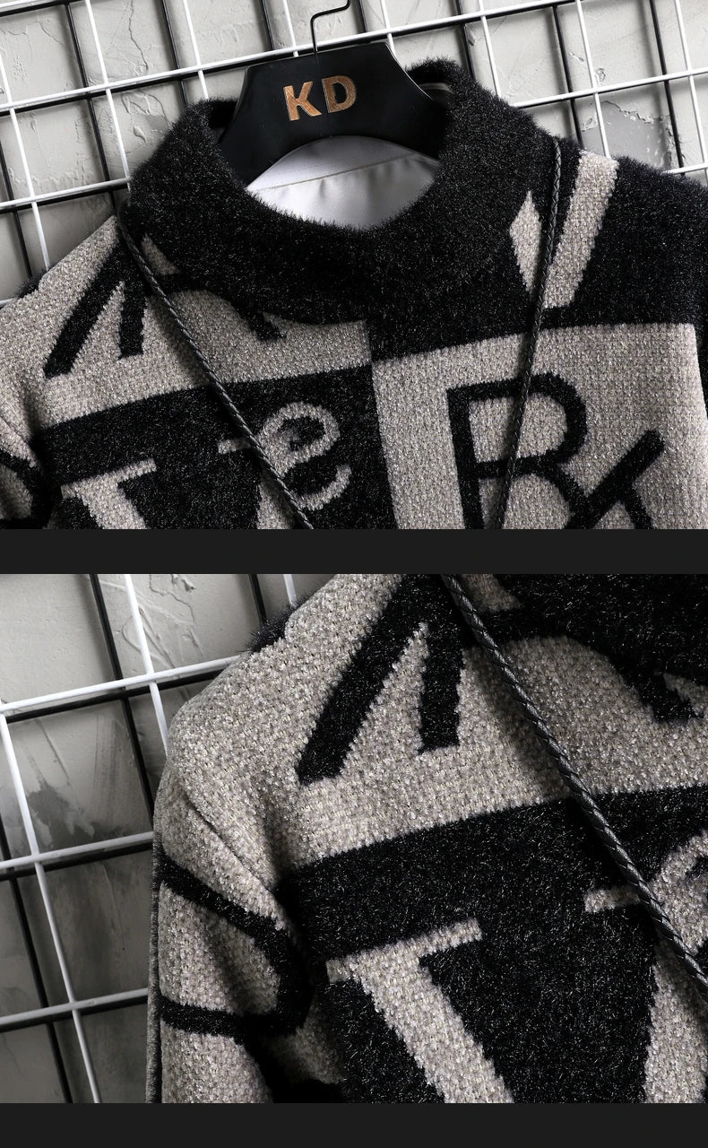 Men’s Striped Knit Sweater