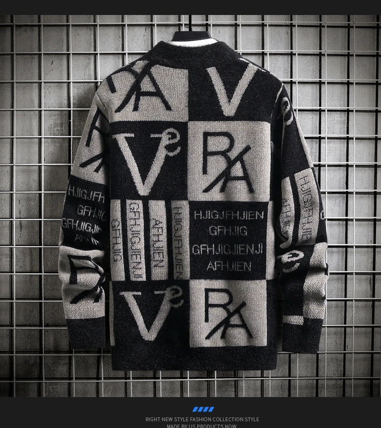 Men’s Striped Knit Sweater