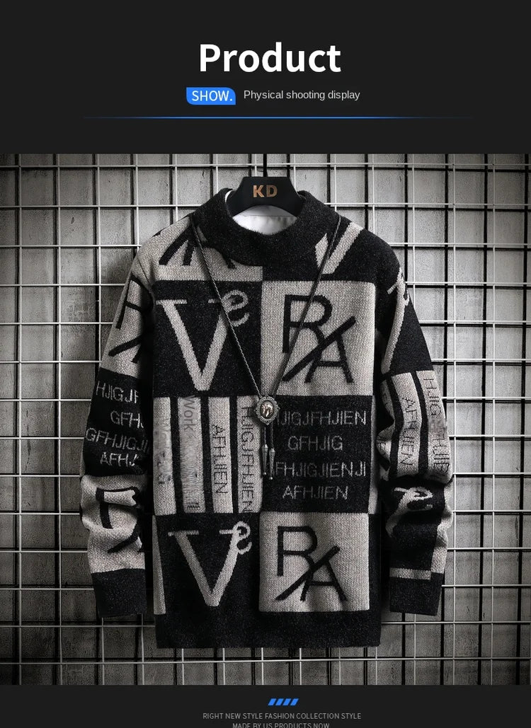 Men’s Striped Knit Sweater