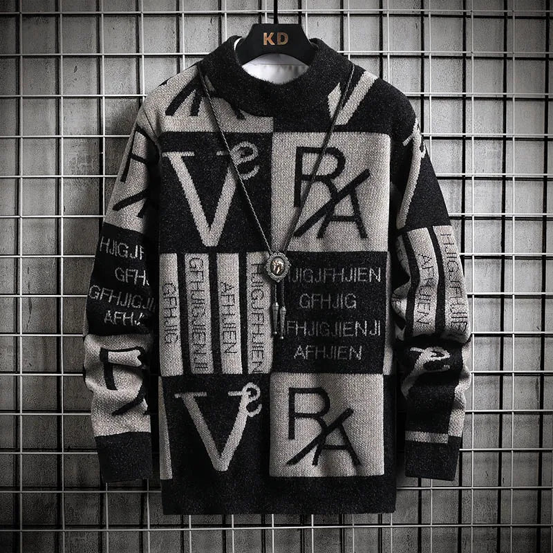 Men’s Striped Knit Sweater