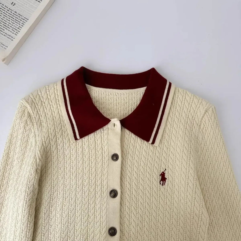 Autumn and Winter Korean Edition New Knitted Set Sweet College Style Knitted Sweater+pleated Skirt Fashion Two piece Set