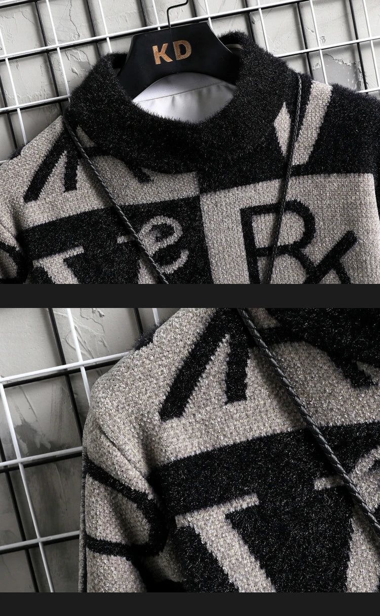 Men’s Striped Knit Sweater