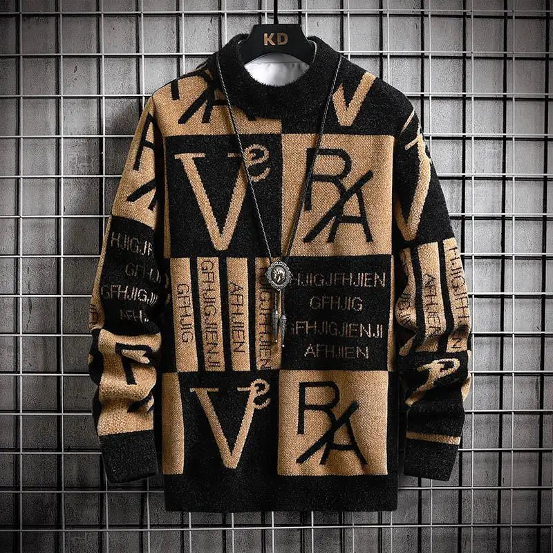 Men’s Striped Knit Sweater