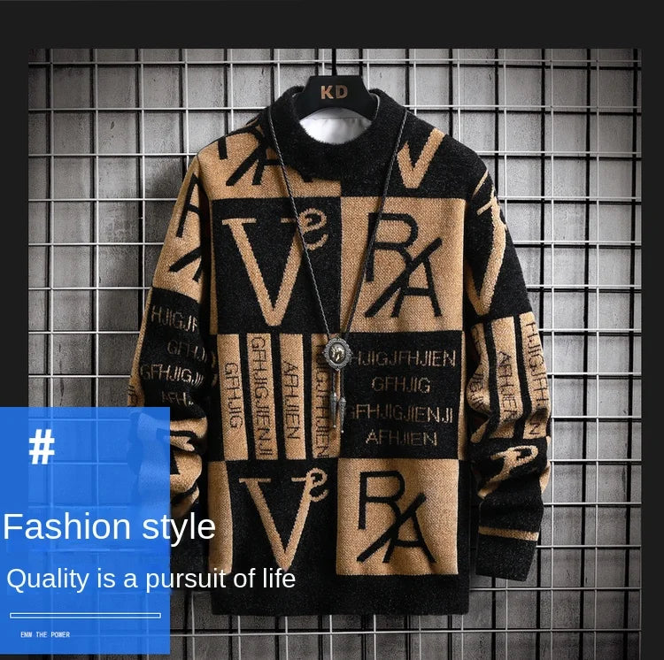 Men’s Striped Knit Sweater